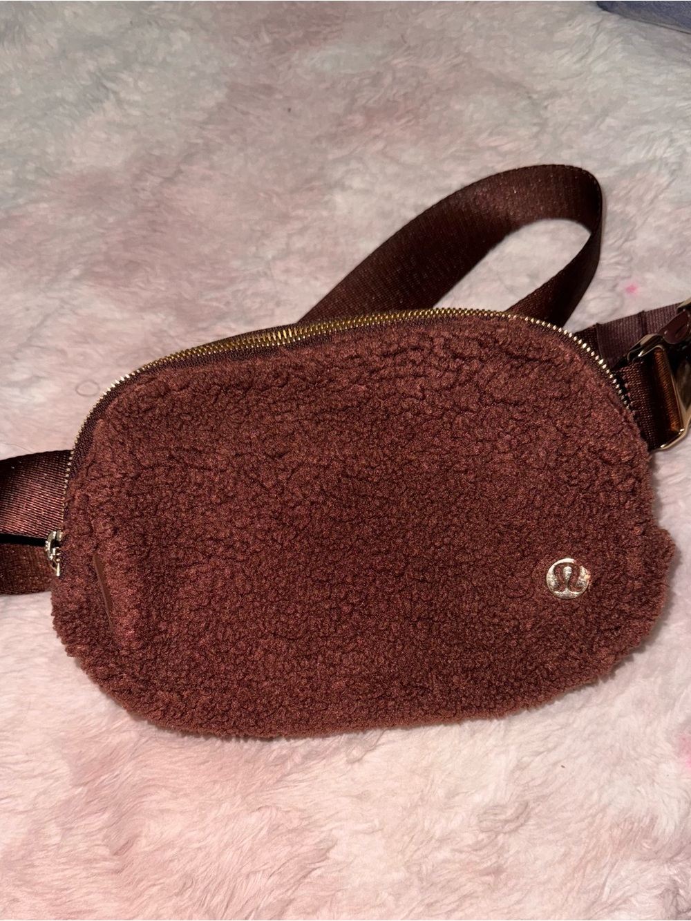 lululemon athletica Brown Sherpa Crossbody Bag